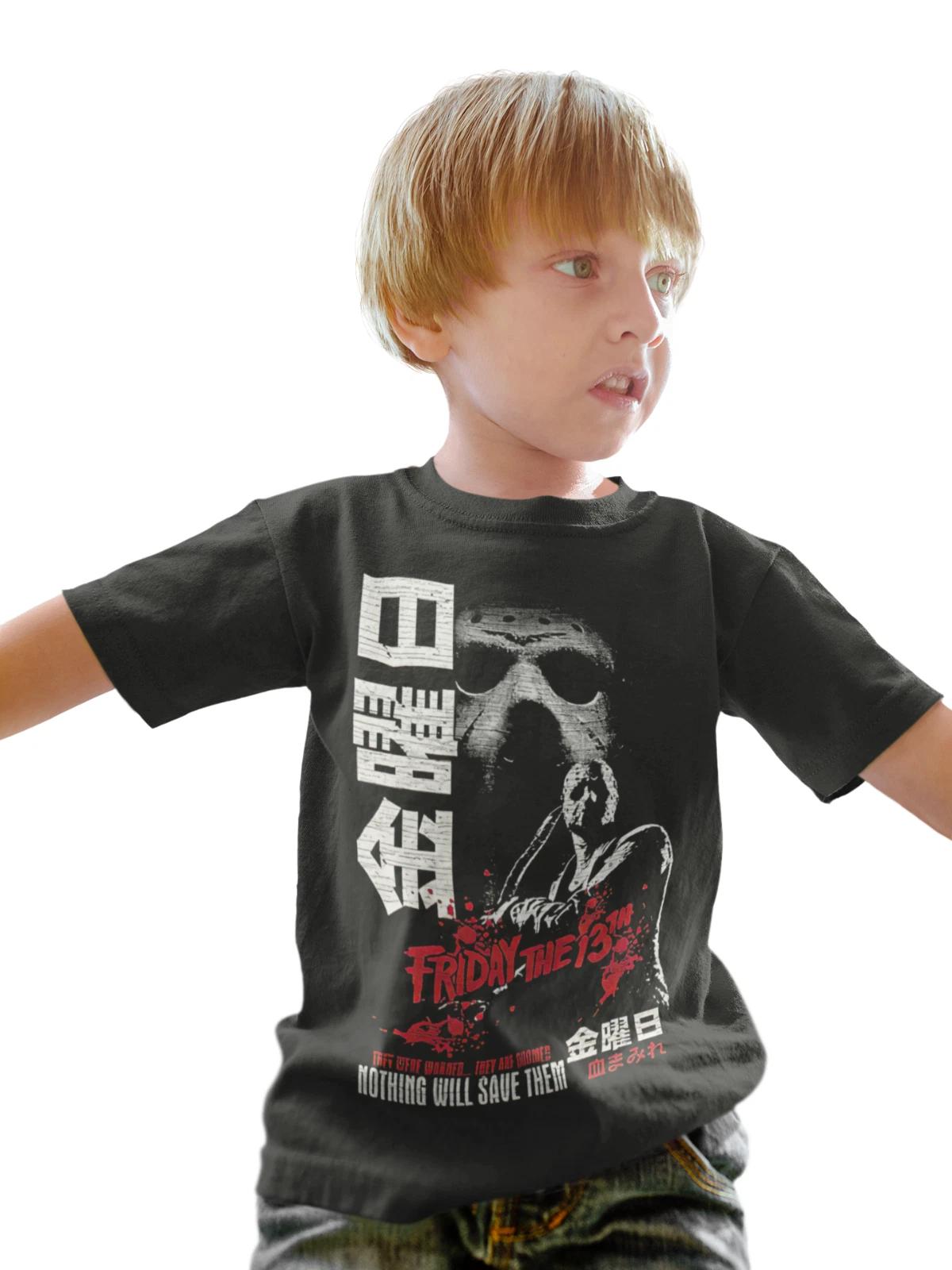 slasher Friday 13th film movie kids halloween boys birthday gift kids boys T-Shirt 1 140