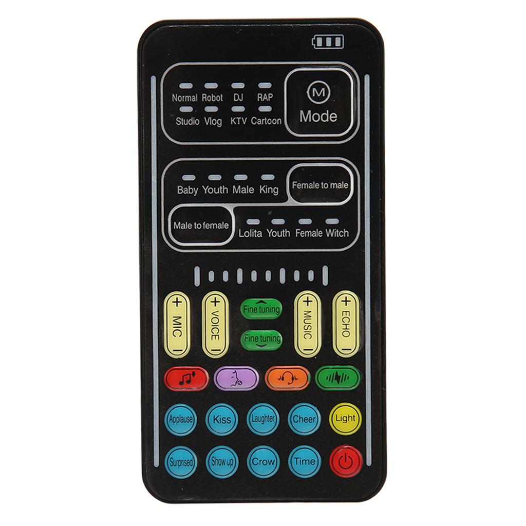 Voice Changer Multifunctional 8 Sound Effects Portable Handheld Mini Sound Card Voice Changer for