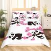 Panda Polar Bear Duvet Cover 3D Printed Animal Bedding Set, Single and Double Beds, Full Size Double Bed, Large Pillowcase Gift