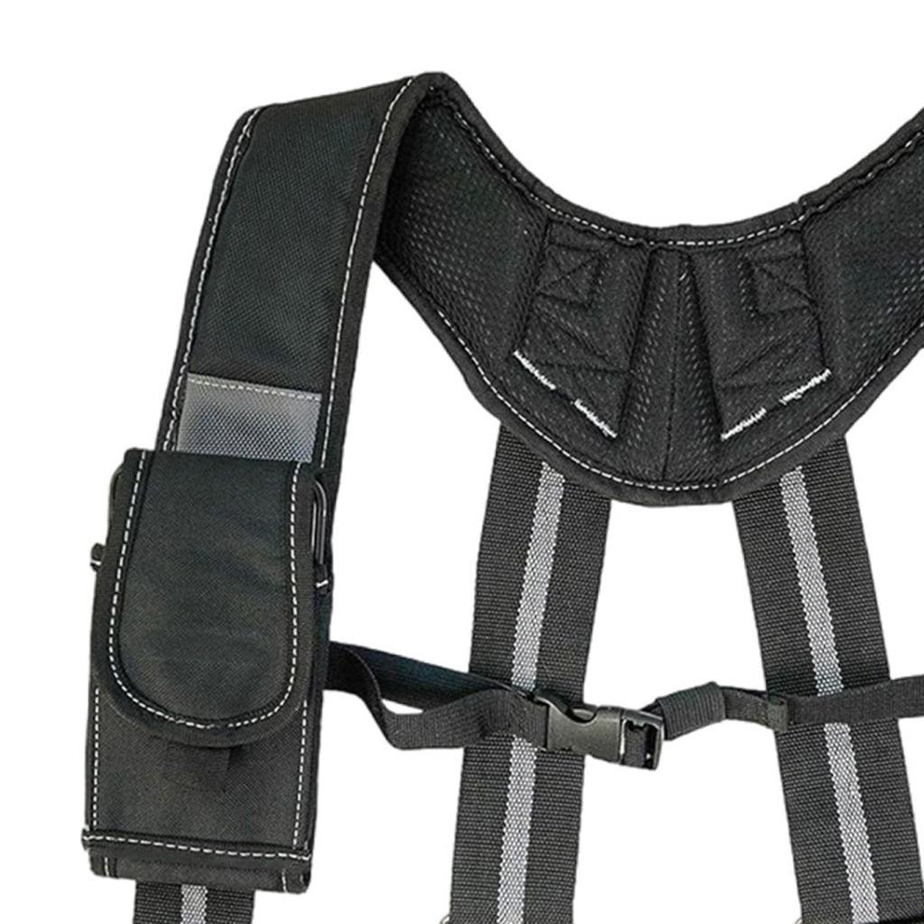 Cinto de Ferramentas de Construção Portátil com Suspensórios, Ideal para Agricultores, Eletricistas e Telhadistas.