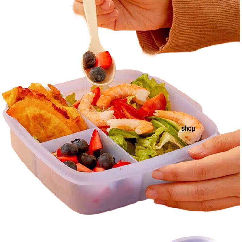 Tupperware Slim Divided Portable Lunch Box Set
