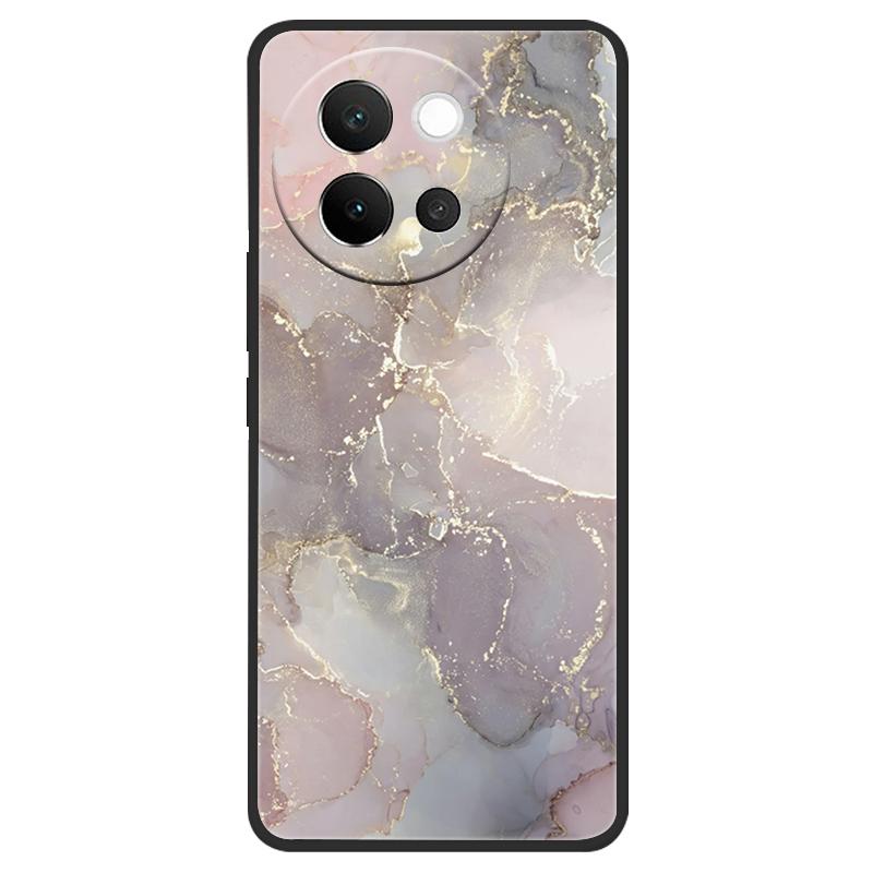 For Vivo V40 Lite 5G Case Marble Soft Matte Silicone Back Cover For Vivo V40 Lite V40Lite Full Coverage Phone Shell 6.78" Coque
