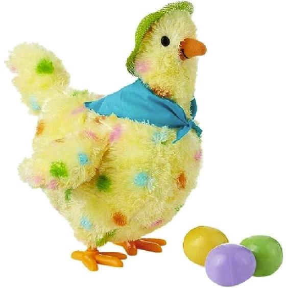 Grebest Animal Toy Children Musical Cartoon Chicken,Hen Laying Eggs Toy,Singing Swinging Gifts Doll Yellow