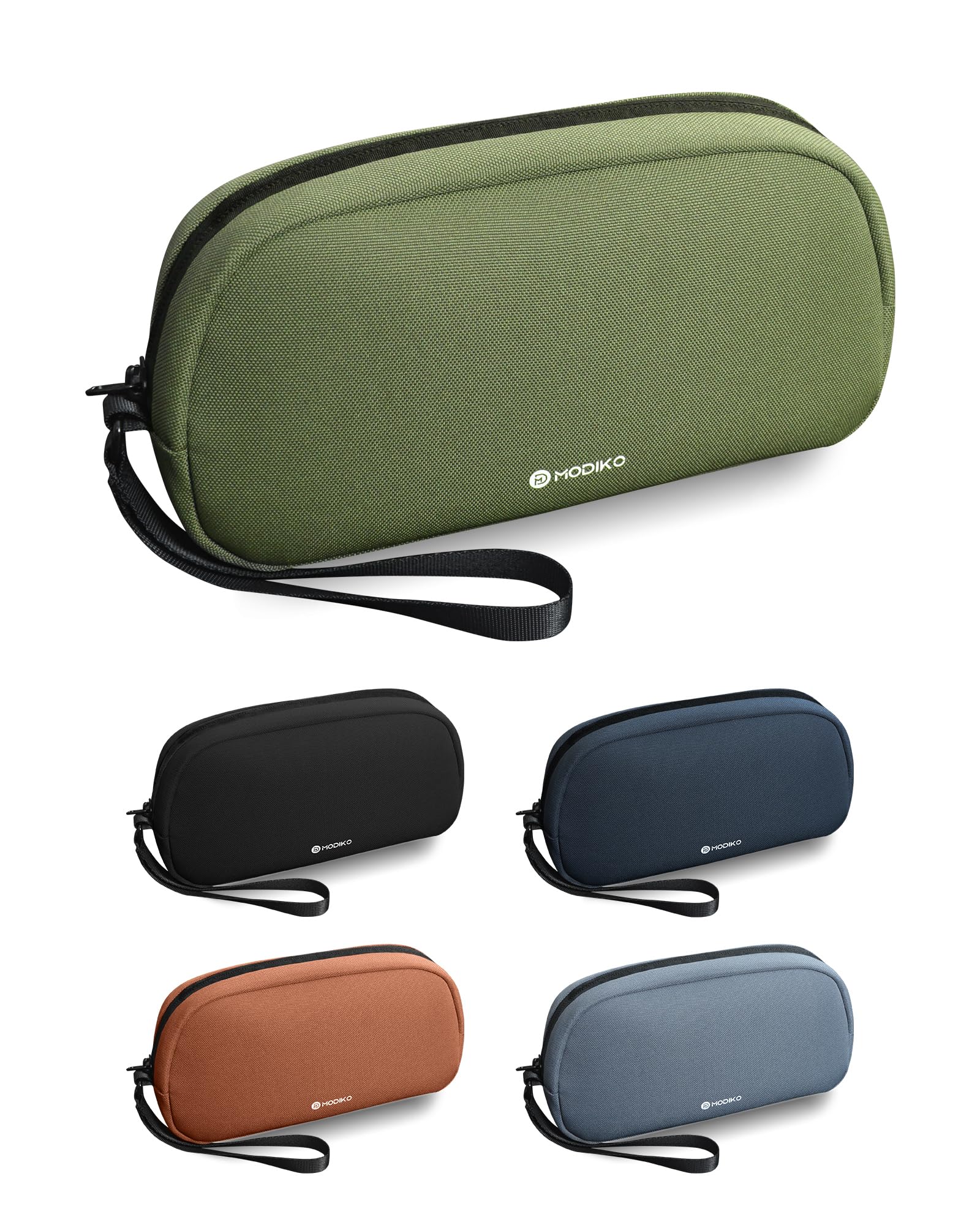 

Вместительная дорожная сумка-органайзер с YKK для хранения аксессуаров для ПК, удобный аксессуарный чехол, на молнии, водоотталкивающий, (зеленый) зелёный