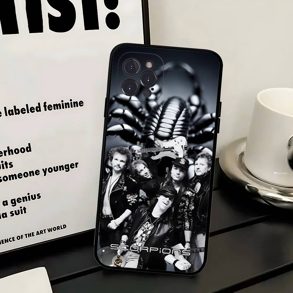 

Rock Band S-Scorpions Phone Case For IPhone 17 Air 16 15 14 Plus 13 12 Mini 11 Pro Max Black Cover iPhone 13pro max