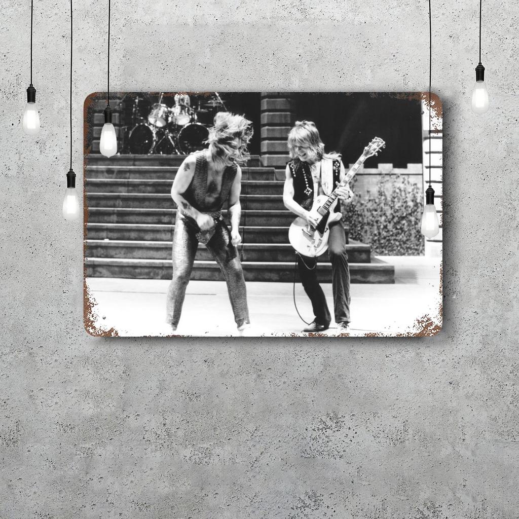 Randy Rhoads Retro Vintage Tin Sign Poster Decorative Plaque Metal Plate Wall Decor