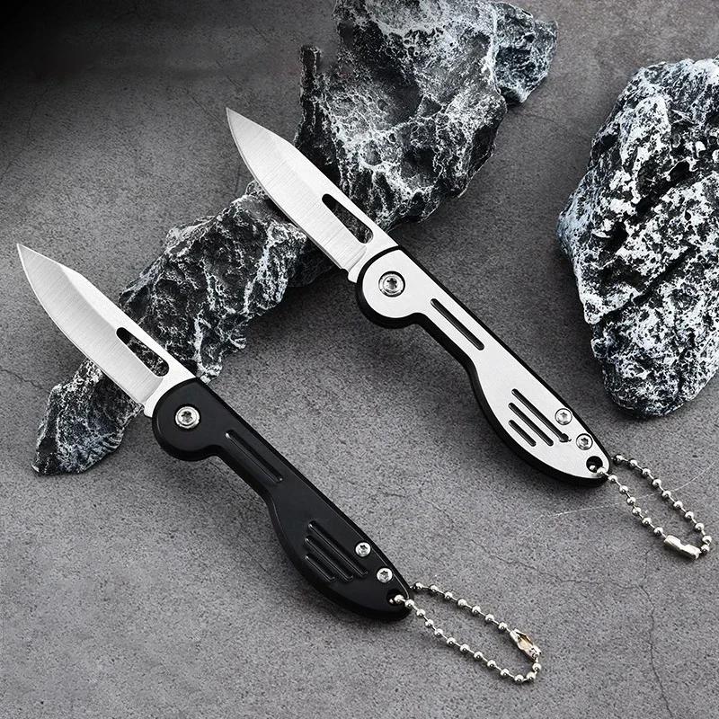 Mini Folding Knife, EDC Sharp Pocket Knife Key Shape Portable Pocket Knife Camping Fruit Specialized