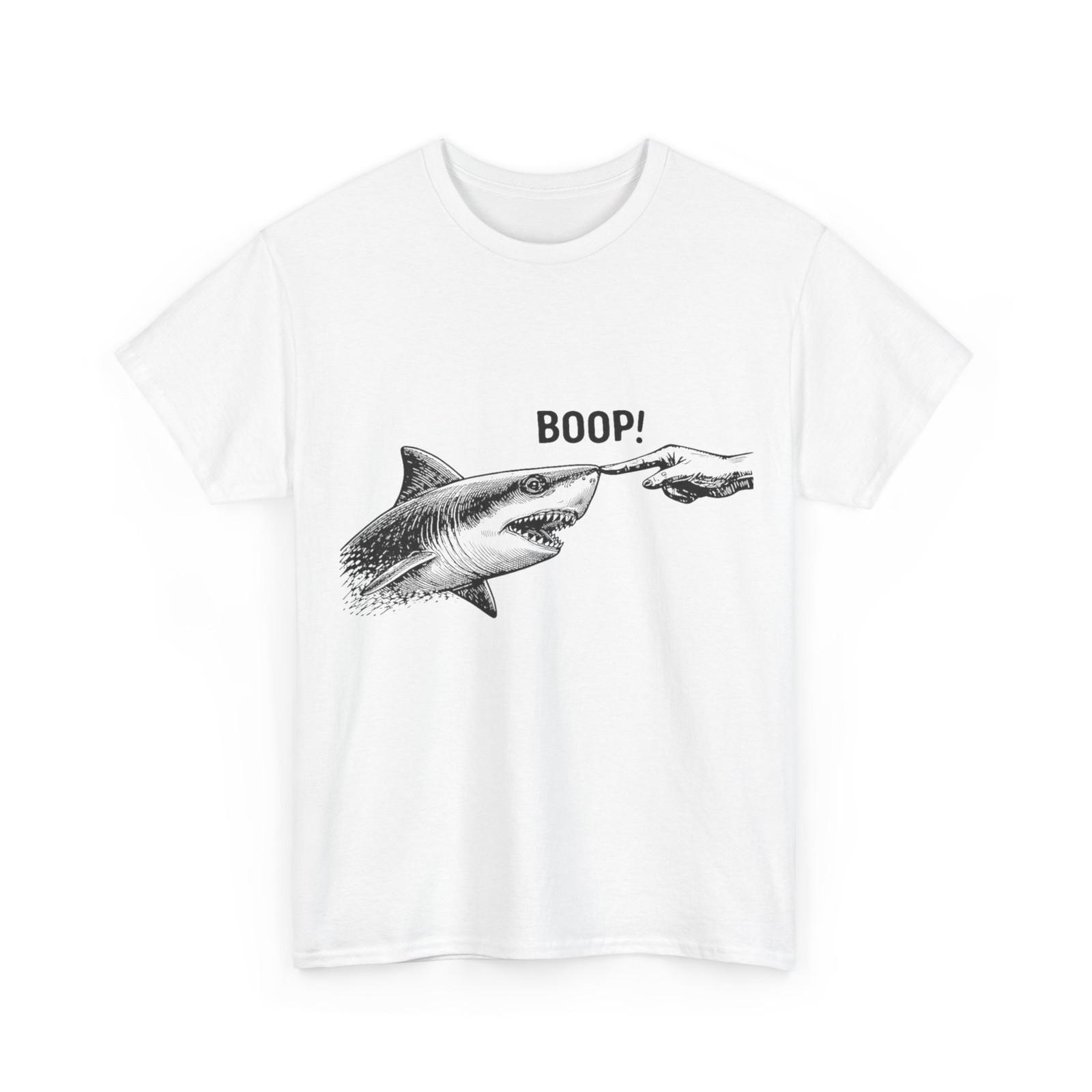 Boop Shark Meme Shirt, Shark Humor Funny Hand Boop Nose Shark T-Shirt XXXXL