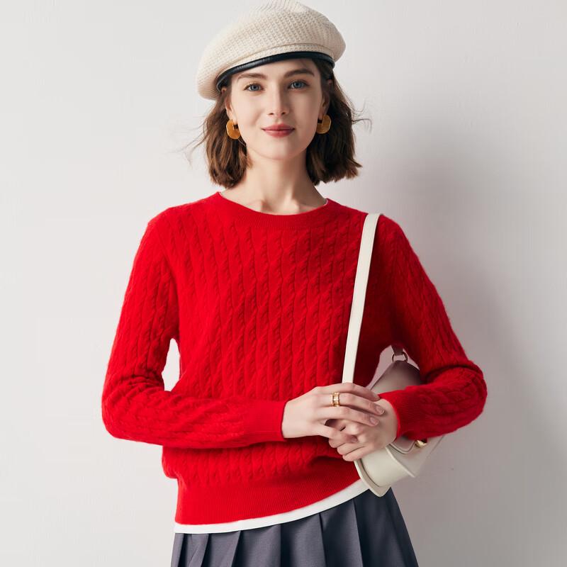 

Women s Pure Cashmere Cable Knit Pullover Sweater XL 170/110