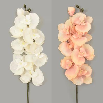 8 Köpfe künstliche Schmetterlingsorchidee Blume für Haus Zimmer Garten Dekoration DIY Hochzeitsstrauß Real Touch Seide Phalaenopsis Pflanze