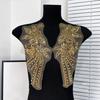 Mesh Fabric Clothing Applique Handmade Nail Beads Patch Repair Clothes Patches  Women Clothes