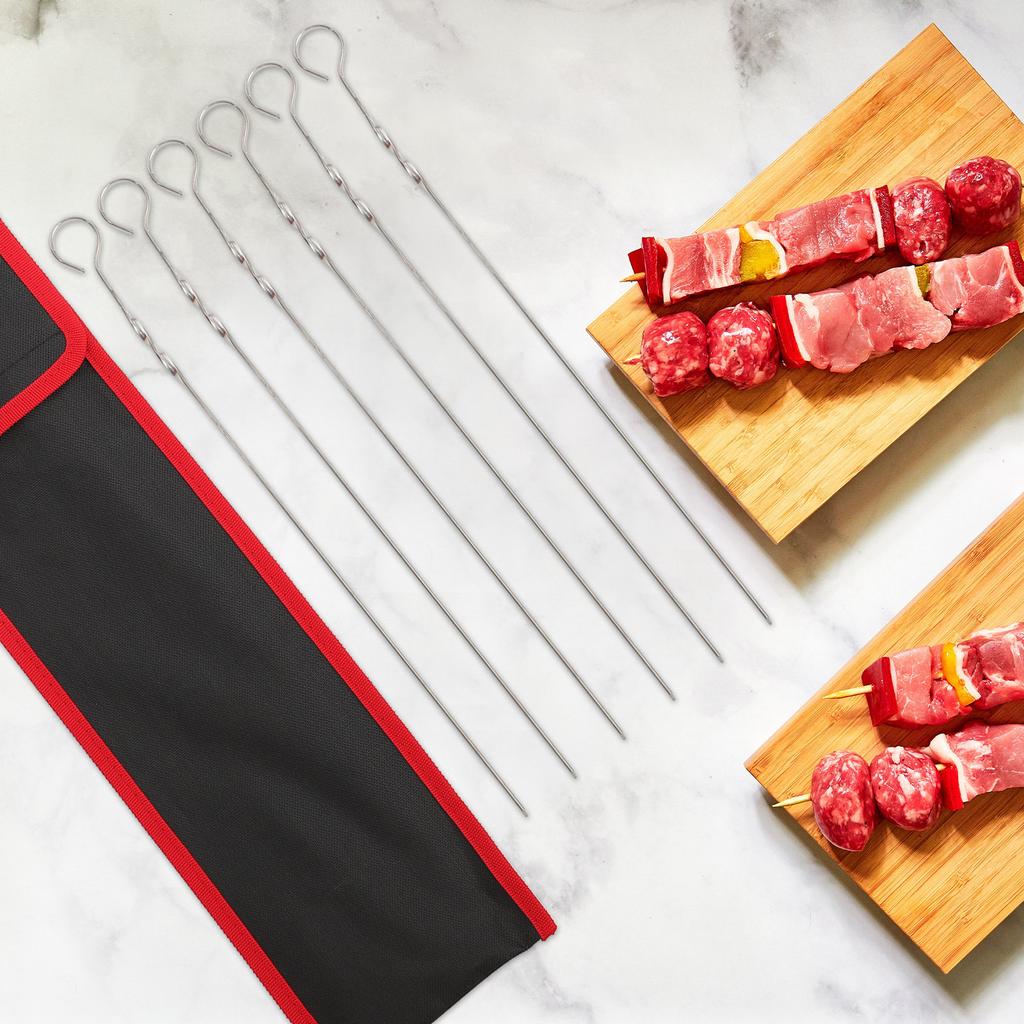1Pcs Portable Skewer Storage Bag Waterproof Oxford Cloth Bbq Stick Organizer Camping Hiking Barbecue Skewer Storage Pouch