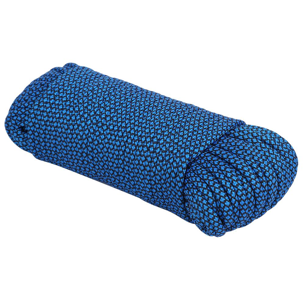 Outdoor 9‑Core Military Standard Parachute Cord Lanyard Survival Camping Climbing Rope(31M Blue Colour)