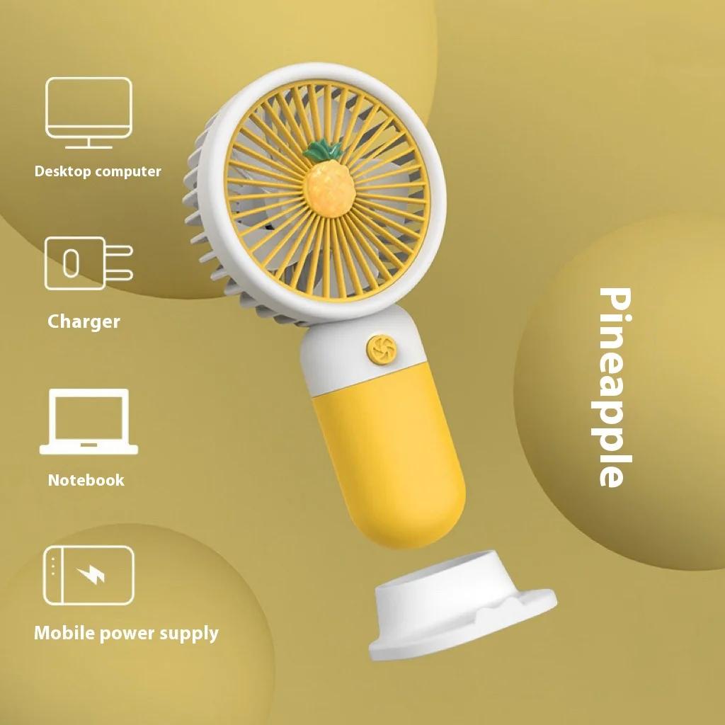 Portable Mini Fan Handheld Pocket Fan USB Rechargeable Small Fan 1 Speeds Cute Personal Desk Fan for Office Outdoor Travel Gift