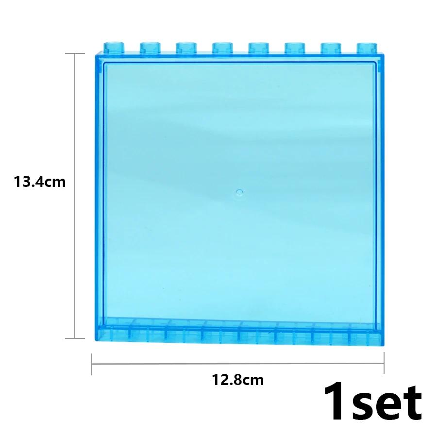 Big Size Building Blocks House Furniture Assemble Wall Fence Roof Door Window Construction Large Bricks Toys Compatible Duploes