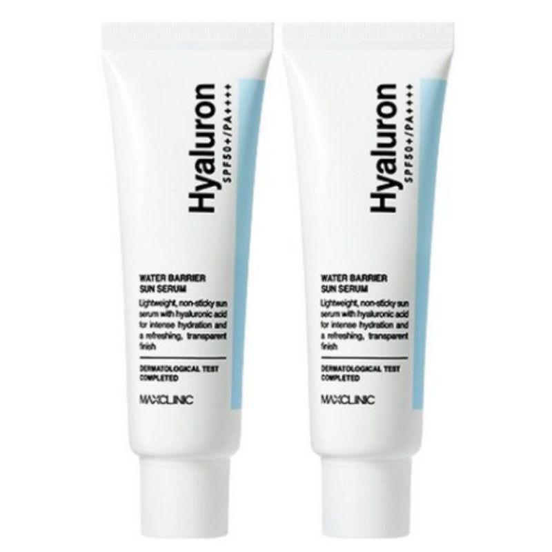 Maxclinic Hyaluron Water Barrier Sun Serum SPF50+ PA++++ 40ml × 2pcs