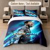 Custom Bedding Set Jude Bellingham Pattern, Print Name Text 1 Duvet Cover plus 2 Pillowcases Home Textile