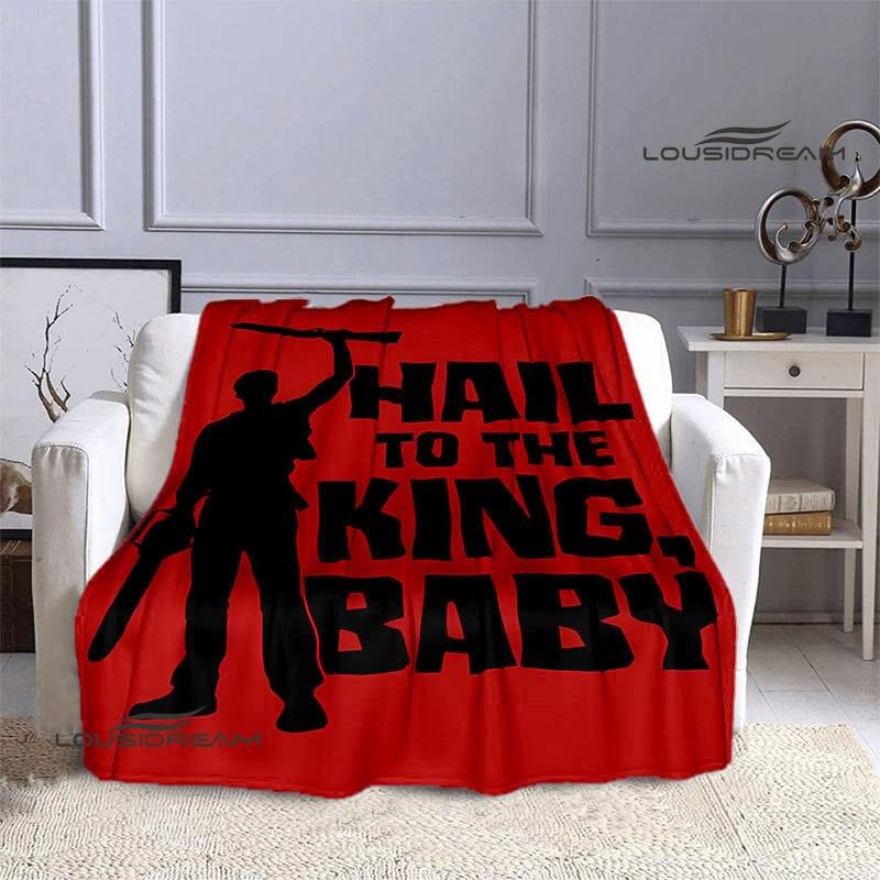Decken mit Aufdruck „The Evil Dead“, für Kinder, warme Decken, weiche Flanelldecken, Heimreisedecken, Geburtstagsgeschenke