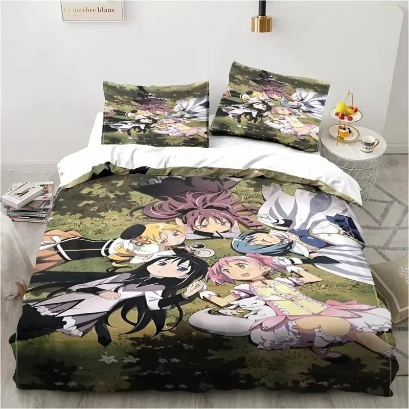 Comforter 3D Printed Puella Magi Madoka Magica Bedding Sets Exquisite Bed Supplies Set Bed Comforter Set Luxury Birthday Gift