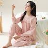 Pajamas women's spring and autumn pure cotton long-sleeved women's 1011 new autumn high-end spring and summer princess style loungewear