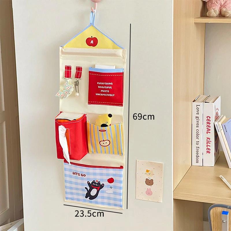 Hanging Storage Organizer for Student Dorm Wall or Door-Hung Underwear Bag Bedside Cabinet Multi-Pocket Pouch XL 2690₽