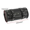Bolsas de sillín de herramientas para motocicleta de cuero PU negro, Mini bolsa Universal para bicicleta eléctrica, barril de rollo, equipaje para horquilla delantera impermeable
