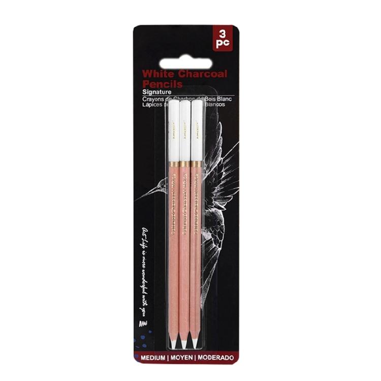 2/3/4 Pcs White Charcoal Pencils Drawing Pencils Sketching Highlight Colouring Pencils Drawing Pencils Colouring Pencils