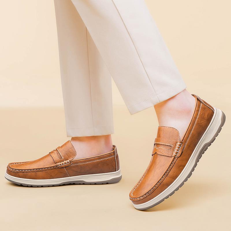 Fashion Hand Sewn Fashionable Breathable Outdoor Casual Sports Shoes High-quality Men Comfortable Two-layer Cowhide Casual Leather Shoes