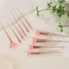 10 Stück Gewinde Make-up Pinsel Kristall Transparent Spiralgriff Puder Rouge Pinsel Schönheitswerkzeuge Kosmetikpinsel Set