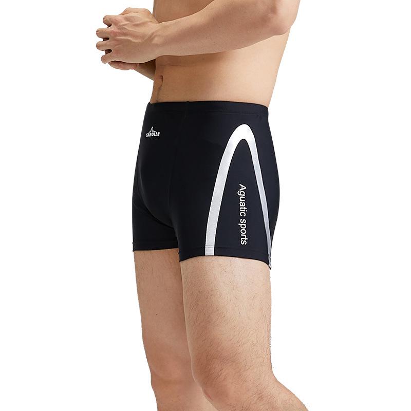 SABOLAY Herren Racing Badehose - High-End Nylon Flat-Leg Design für professionelle Schwimmer
