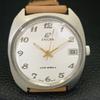 VINTAGE ENICAR STAR JEWELS AUTOMATISK 167 SCHWEIZISK HERRKLOCKA VIT TAVLA a700139-5