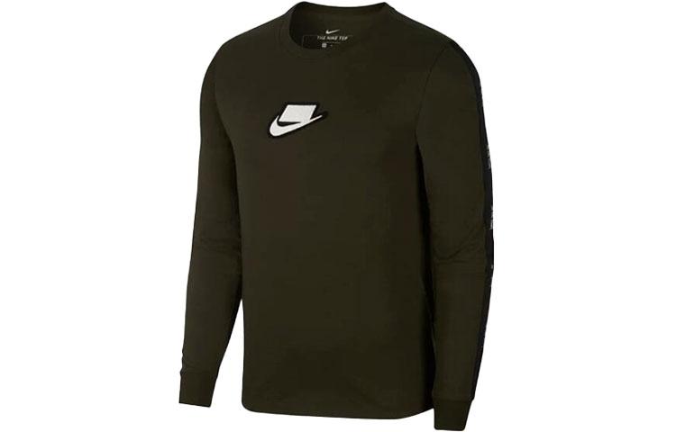 Nike T Shirts Men s Green Crew Neck Moderate CI6215-355 M