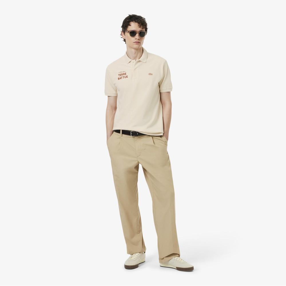 [Lacoste] Men's Roland Garros Graphic Short-Sleeve Polo Shirt PH0349-56GK74