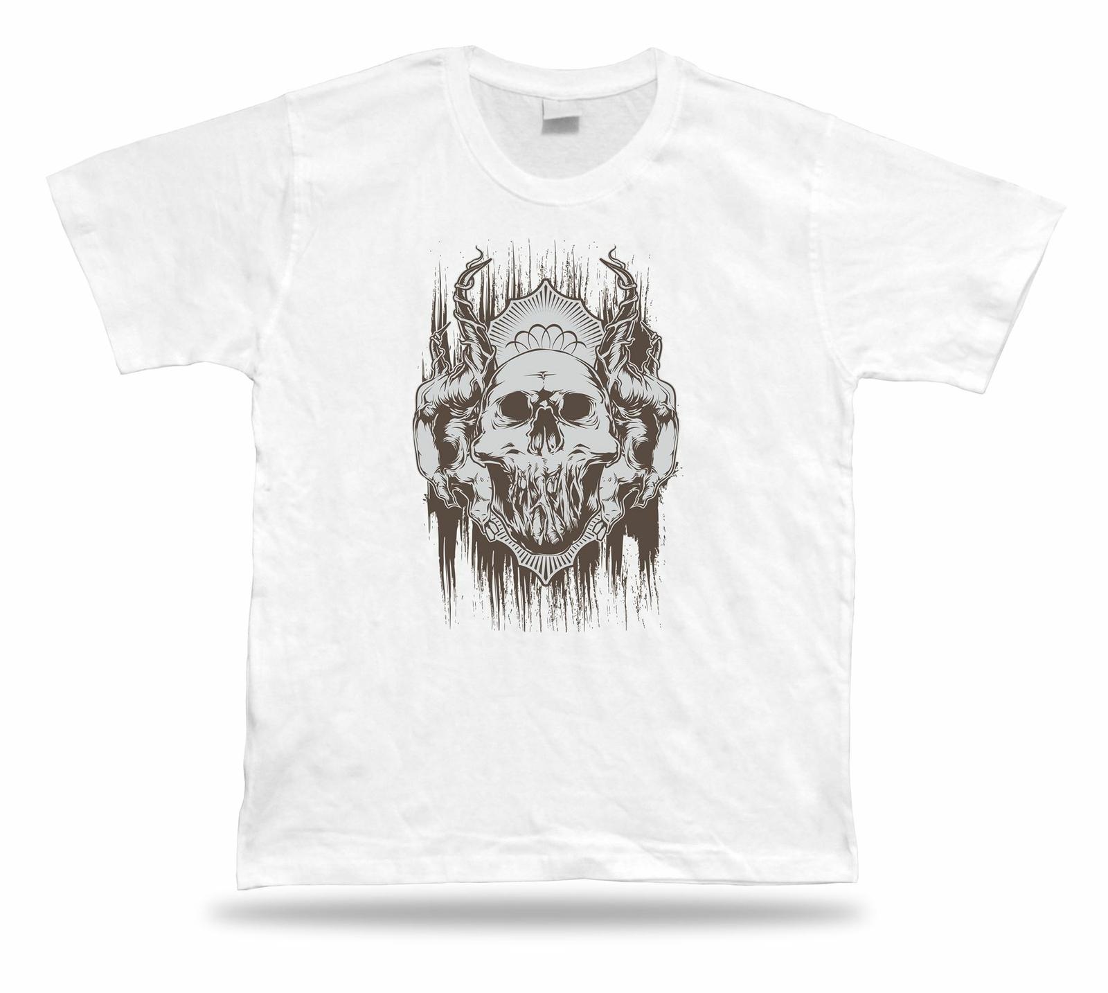 

Tshirt Tee Shirt Birthday Gift Idea Royal Celebrity Creepy Skull Gothic Emblam 5XL різнокольоровий