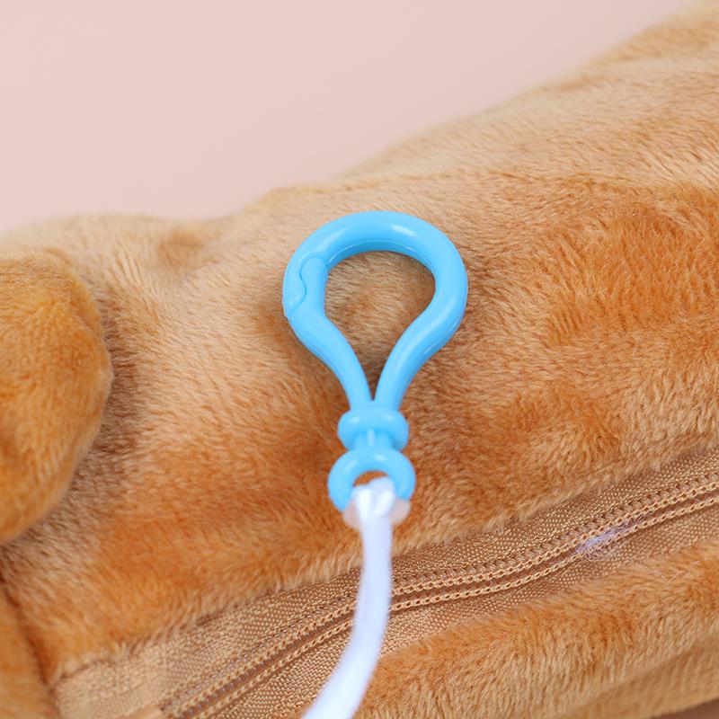 Cartoon Plush Pencil Case Plush Dog Pencil Bags For Kids Stationery Pencil Box
