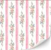3-Piece Self-Adhesive Dollhouse Wallpaper Set, 1:12 Scale, Modern and Art Deco Wallpapers (Flower Bouquet)
