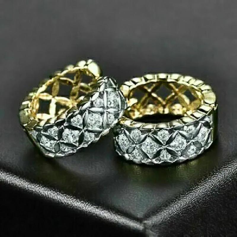 Ear Buckle Women, Geometric Light Luxury Rhombus Jewelry, French Elegant Earrings