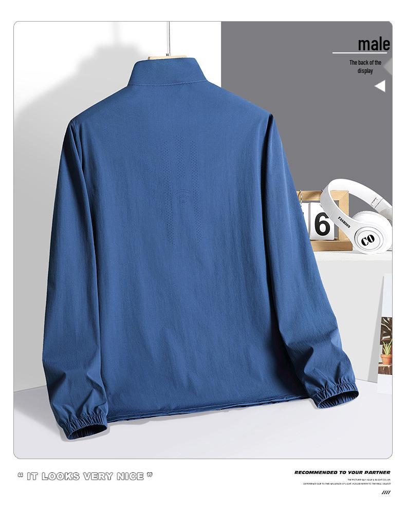 Men's Lightweight UV Protection Ice Silk Jacket - Summer Breathable Sun Protection Coat