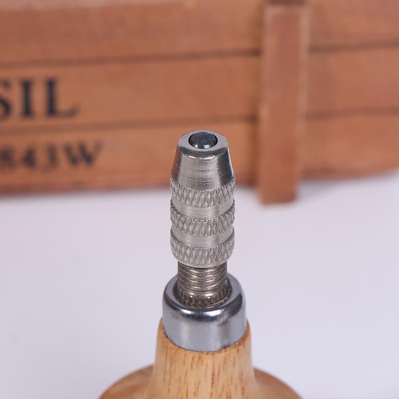 Jewelry Craft Handle Pin Vise Vice Wooden Handle With Chuck Wrapping Drill Tool