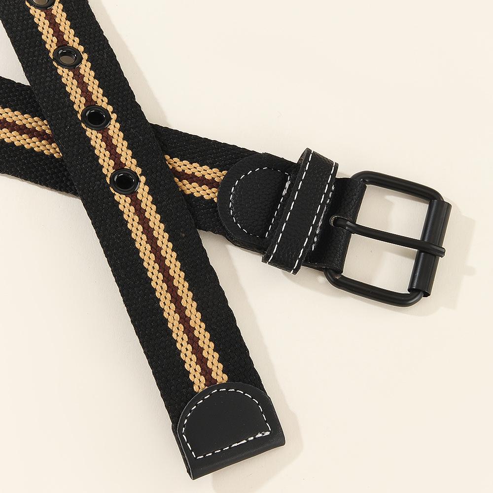 Cintura intrecciata in pelle rétro da uomo con fibbia a spilla singola - Casual, Versatile per pantaloni della tuta