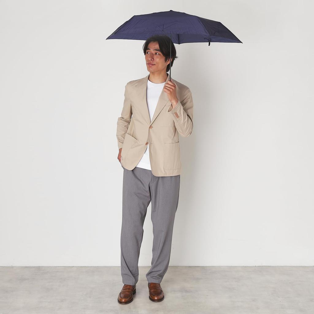 Magical Tech 72g Folding 87cm Easy by Solid and 55cm Navy Blue Ultra-Lightweight Umbrella, Large, Diameter, Open/Close Hand, Color, Men's Women's,