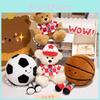 Bear Teddy Cute Plush Football Basketball Toys Boys Girls Holiday Gift Dolls