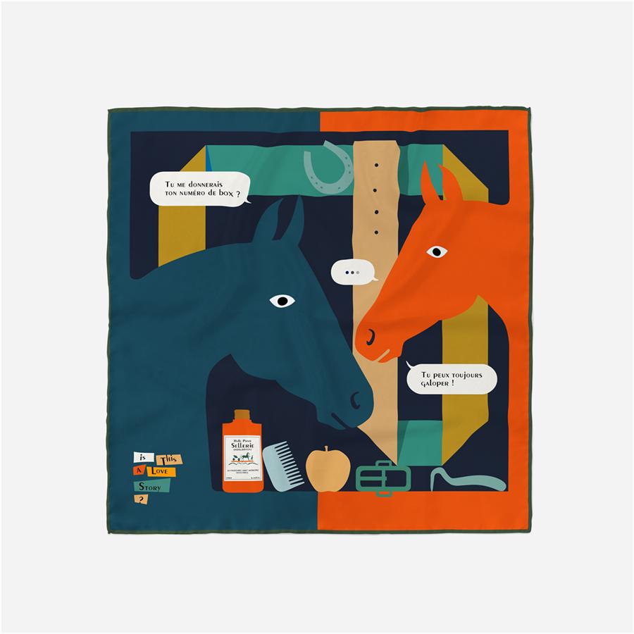 

Твиловый шелковый платок Женский Платок с рисунком головы лошади Квадратные платки Шали Бандана Маленький хиджаб Шелковые фуляры Галстук Повязка на голову Шейный платок 53 см 53CM x 53CM