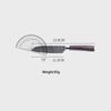 Japanese Multi-purpose Knife, Stainless Steel Paring Knife, Wooden Handle Chef Knife for Cutting Fruits and Vegetables