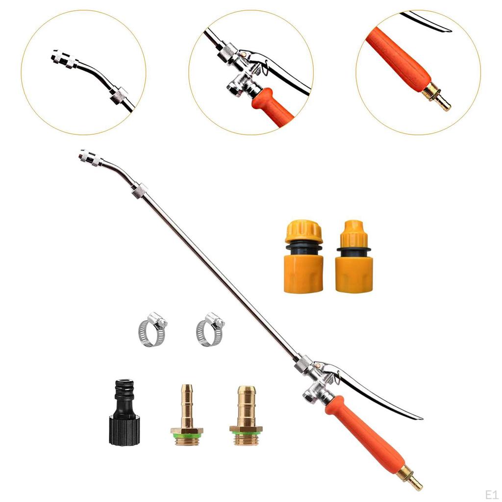 Sprayer Wand for Garden Hose 1/2" 3/8" Quick Connector Yard Adjustable Nozzle Car Cleaning