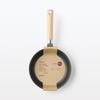 MUJI Non-Stick Frying Pan with Wide Cooking Surface, 20cm Diameter, Shallow Type, Induction Compatible, 83453756