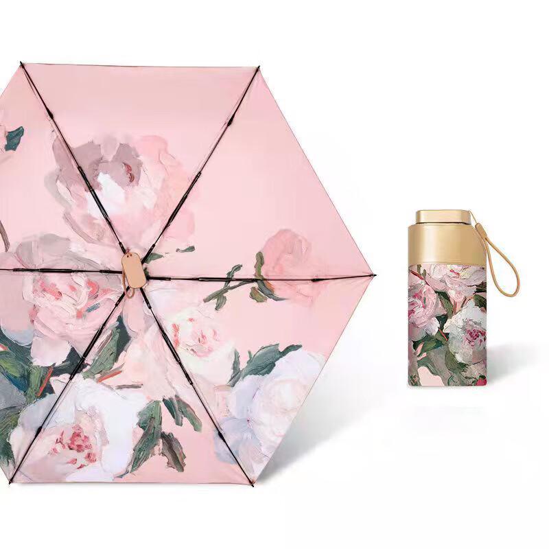 Senmoh Mini Flat Six-Fold Sun/Rain Umbrella