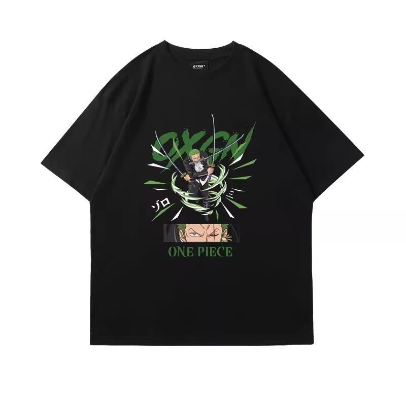 Mens Tshirt One Piece Anime Zoro Printed Tshirt Mens and Womens Tshirt Mens Top Sports Tshirt Tee 2026 Summer Tee S