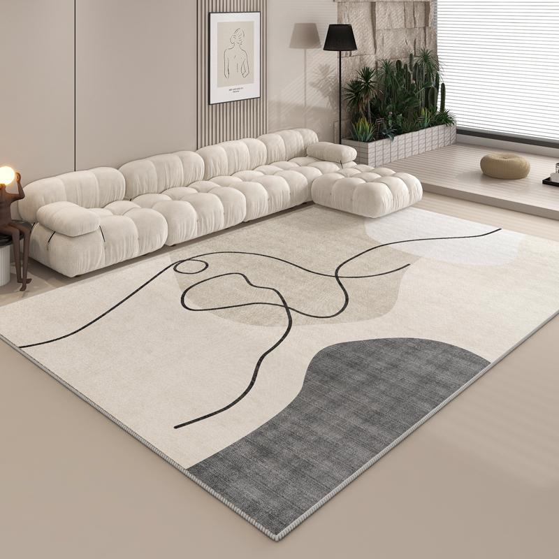 Art Design Plush Carpet Minimalism Living Room Decoration Abstract Rug Modern Rugs for Bedroom Large Area Fluffy Soft Floor Mat