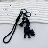 Cartoon Niedliches Beflocktes Pony Schlüsselanhänger Tierkreiszeichen Pferd Anhänger Schlüsselanhänger Rucksack Hängende Dekoration Jahresmaskottchen Geschenke